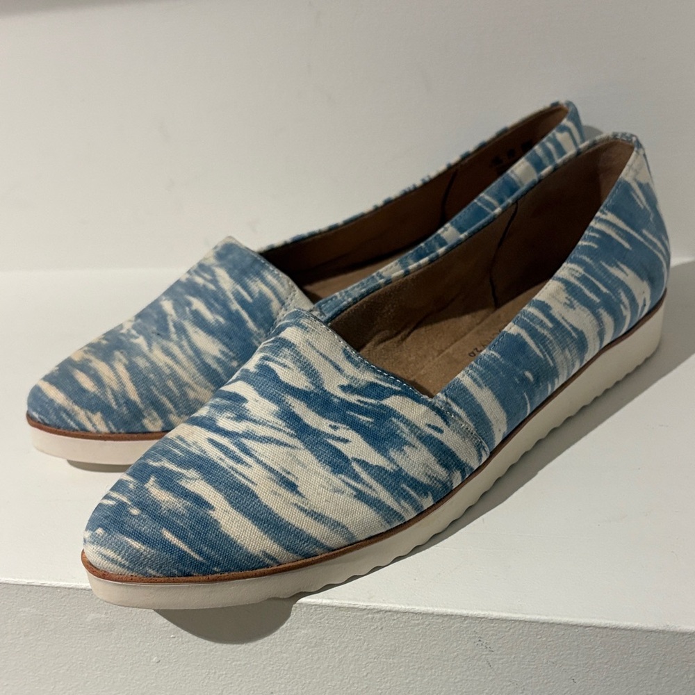 Blue and White Women's Slip-On Shoes. NWOT.